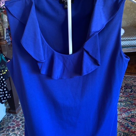 Talbots‎ petites never worn rayon abs spandex ruffle collar top. Retail 70 - Picture 1 of 3